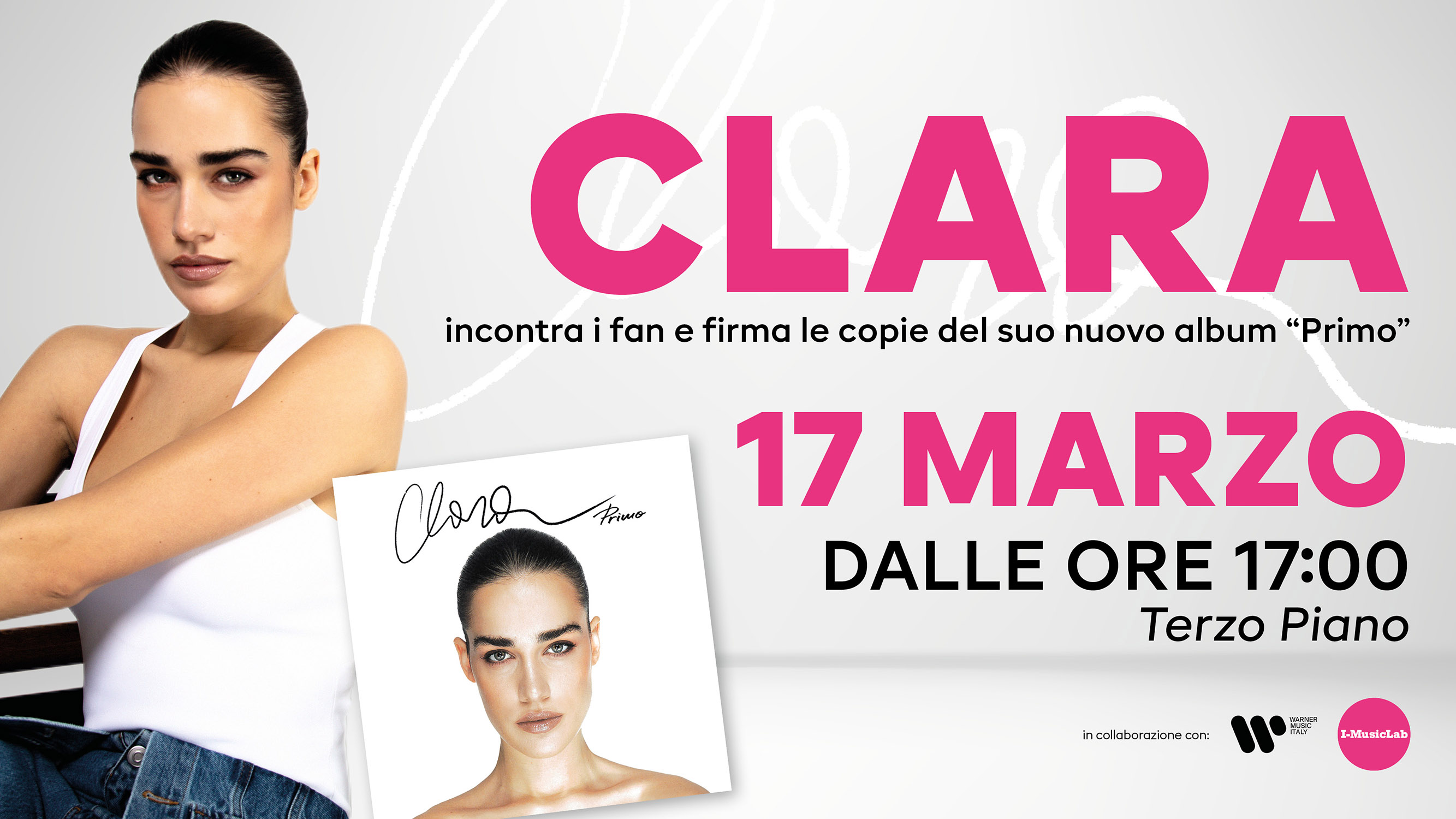Clara incontra i fan e firma le copie del suo nuovo album “Primo”